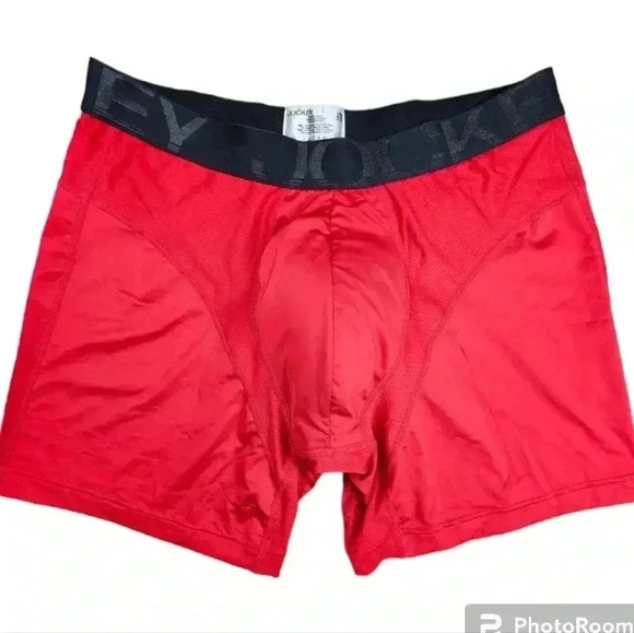Jockey Sport Pro Performance Microfiber Briefs Red No fly #8032 Size Large NWOT - Picture 1 of 6